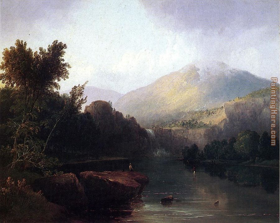 A Lake in the White Mountains painting - Thomas Doughty A Lake in the White Mountains art painting